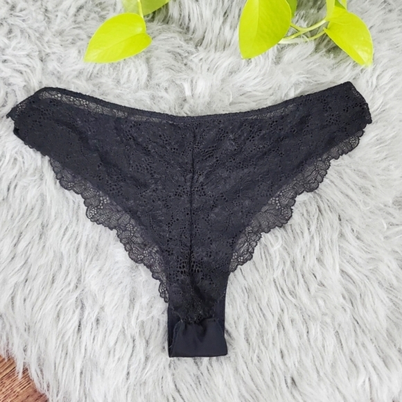Other - Black Lace Cheeky Midrise Panty